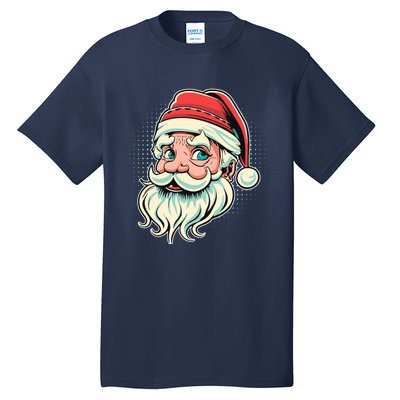 Vintage Christmas Santa Family Boy Tall T-Shirt