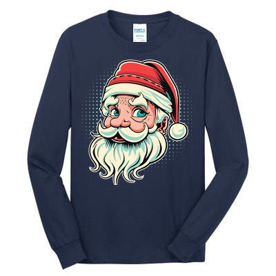 Vintage Christmas Santa Family Boy Tall Long Sleeve T-Shirt