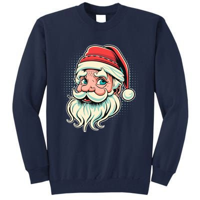 Vintage Christmas Santa Family Boy Tall Sweatshirt