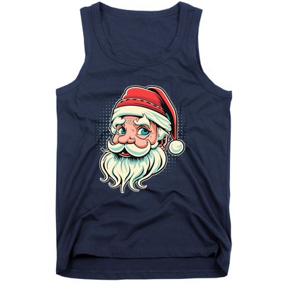 Vintage Christmas Santa Family Boy Tank Top