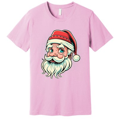 Vintage Christmas Santa Family Boy Premium T-Shirt