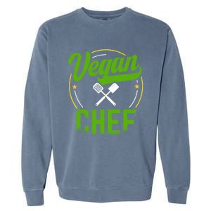 Vegan Chef Sous Chef Gift Garment-Dyed Sweatshirt