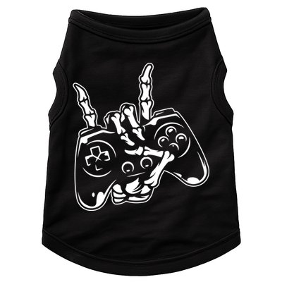 Videogame Controller Skeleton Hand Lazy Halloween Costume Gift Doggie Tank
