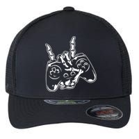 Videogame Controller Skeleton Hand Lazy Halloween Costume Gift Flexfit Unipanel Trucker Cap