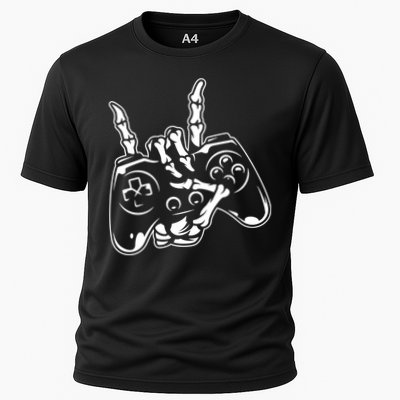 Videogame Controller Skeleton Hand Lazy Halloween Costume Gift Performance Shirt
