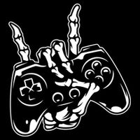 Videogame Controller Skeleton Hand Lazy Halloween Costume Gift Backpack
