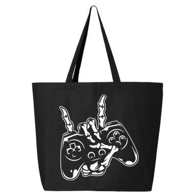 Videogame Controller Skeleton Hand Lazy Halloween Costume Gift 25L Jumbo Tote