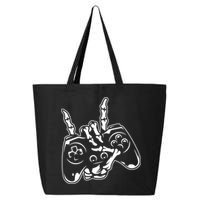 Videogame Controller Skeleton Hand Lazy Halloween Costume Gift 25L Jumbo Tote