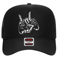 Videogame Controller Skeleton Hand Lazy Halloween Costume Gift Trucker Hat