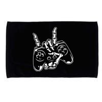 Videogame Controller Skeleton Hand Lazy Halloween Costume Gift Microfiber Hand Towel