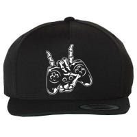 Videogame Controller Skeleton Hand Lazy Halloween Costume Gift Wool Snapback Cap
