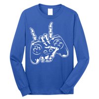 Videogame Controller Skeleton Hand Lazy Halloween Costume Gift Long Sleeve Shirt