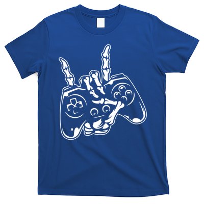 Videogame Controller Skeleton Hand Lazy Halloween Costume Gift T-Shirt