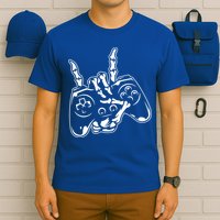 Videogame Controller Skeleton Hand Lazy Halloween Costume Gift T-Shirt