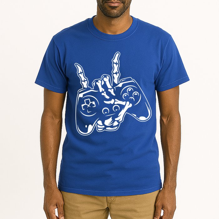 Videogame Controller Skeleton Hand Lazy Halloween Costume Gift Tall T-Shirt