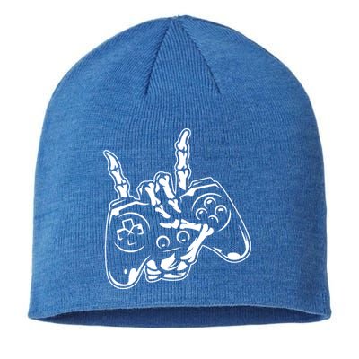 Videogame Controller Skeleton Hand Lazy Halloween Costume Gift Sustainable Beanie