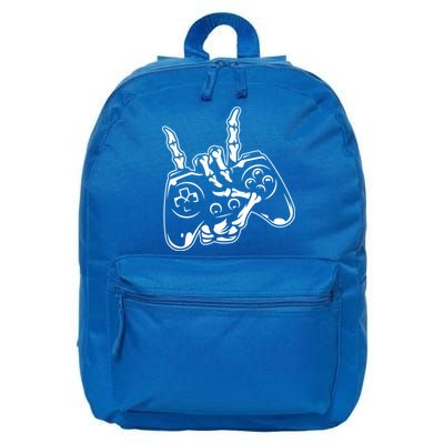 Videogame Controller Skeleton Hand Lazy Halloween Costume Gift 16 in Basic Backpack