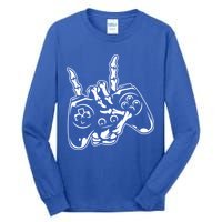 Videogame Controller Skeleton Hand Lazy Halloween Costume Gift Tall Long Sleeve T-Shirt