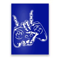 Videogame Controller Skeleton Hand Lazy Halloween Costume Gift Poster