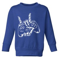 Videogame Controller Skeleton Hand Lazy Halloween Costume Gift Toddler Sweatshirt