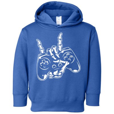 Videogame Controller Skeleton Hand Lazy Halloween Costume Gift Toddler Hoodie