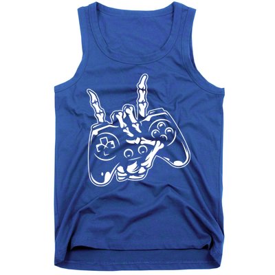 Videogame Controller Skeleton Hand Lazy Halloween Costume Gift Tank Top