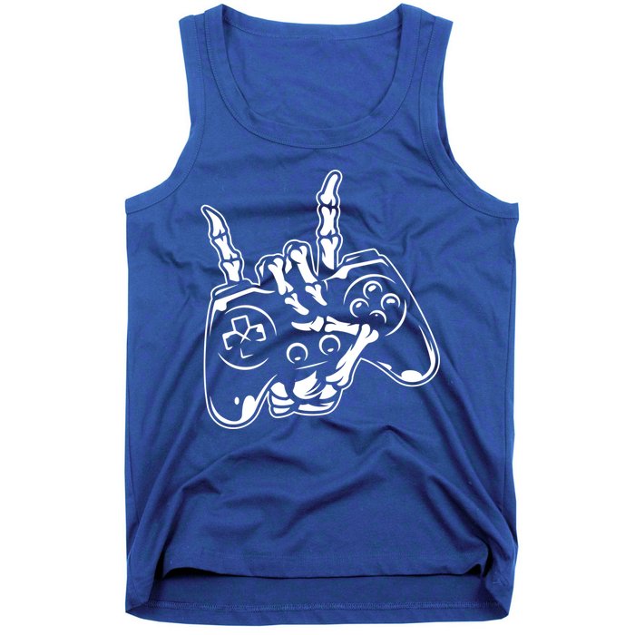 Videogame Controller Skeleton Hand Lazy Halloween Costume Gift Tank Top