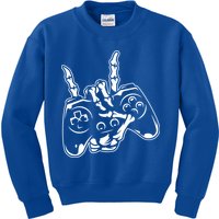 Videogame Controller Skeleton Hand Lazy Halloween Costume Gift Kids Sweatshirt