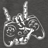 Videogame Controller Skeleton Hand Lazy Halloween Costume Gift Vector Backpack
