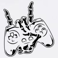 Videogame Controller Skeleton Hand Lazy Halloween Costume Gift Garment-Dyed Sweatshirt