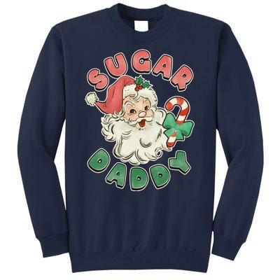 Vintage Christmas Sugar Daddy Santa Claus Tall Sweatshirt