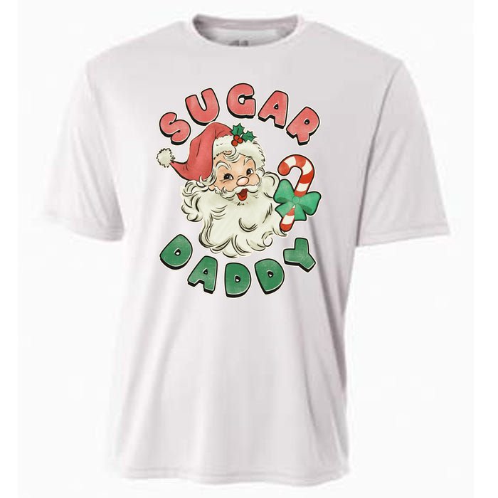 Vintage Christmas Sugar Daddy Santa Claus Cooling Performance Crew T-Shirt