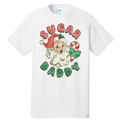 Vintage Christmas Sugar Daddy Santa Claus Tall T-Shirt