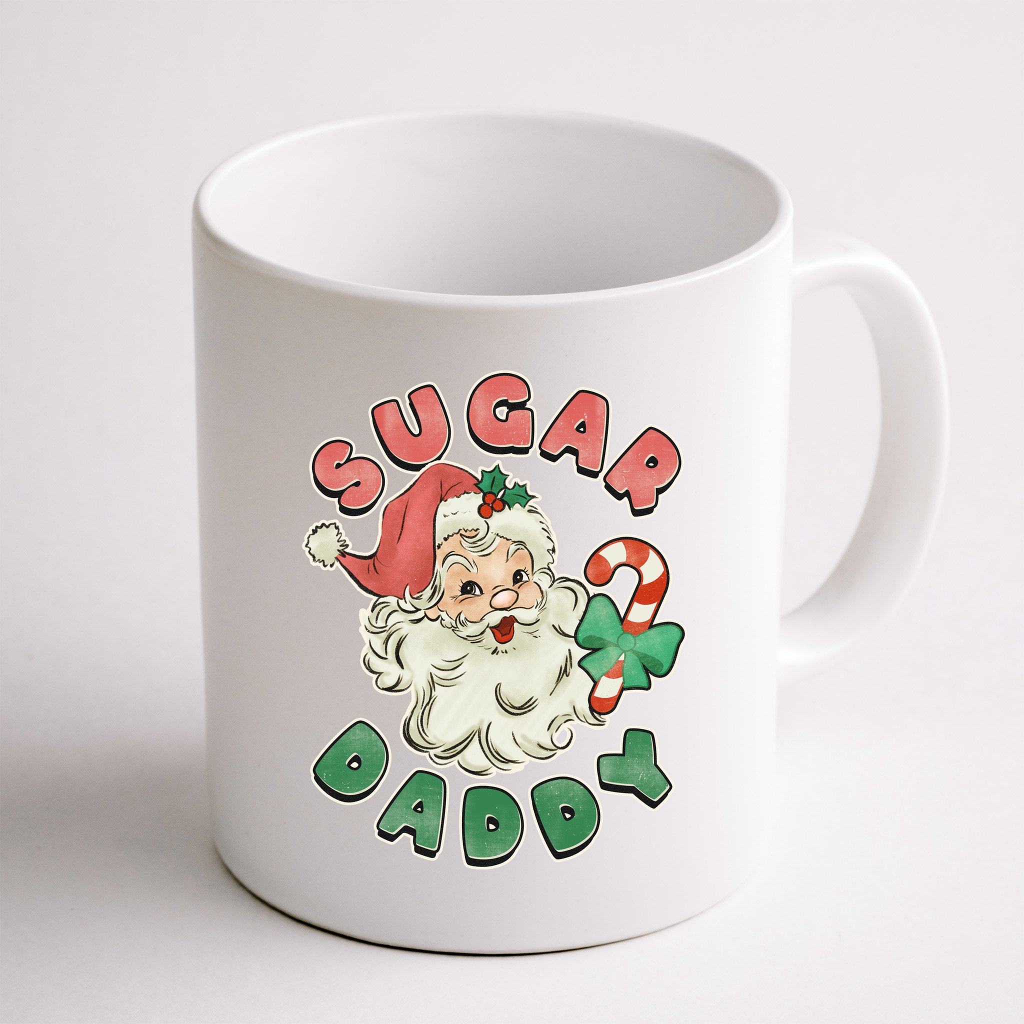 Vintage Christmas Sugar Daddy Santa Claus Mug
