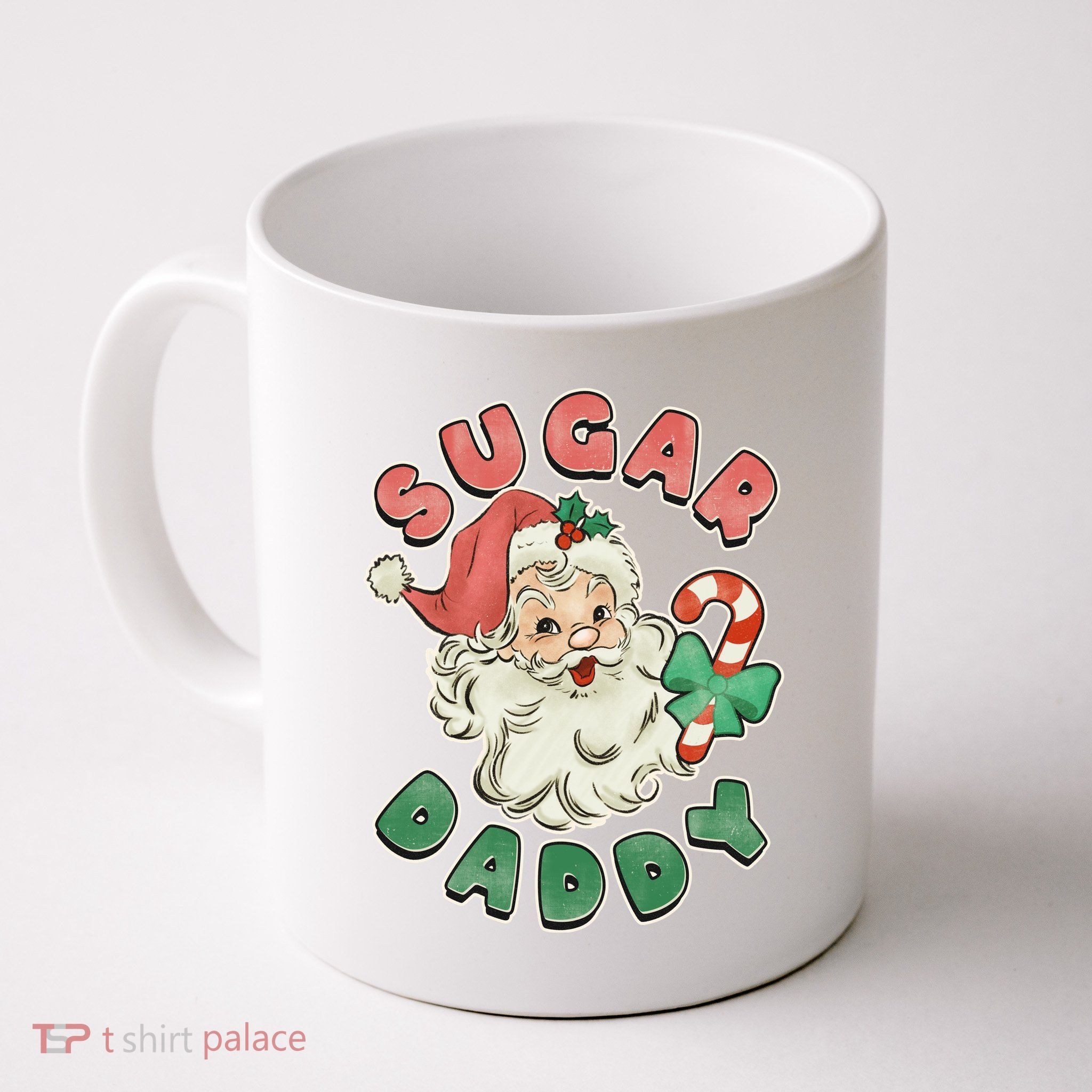 Vintage Christmas Sugar Daddy Santa Claus Mug