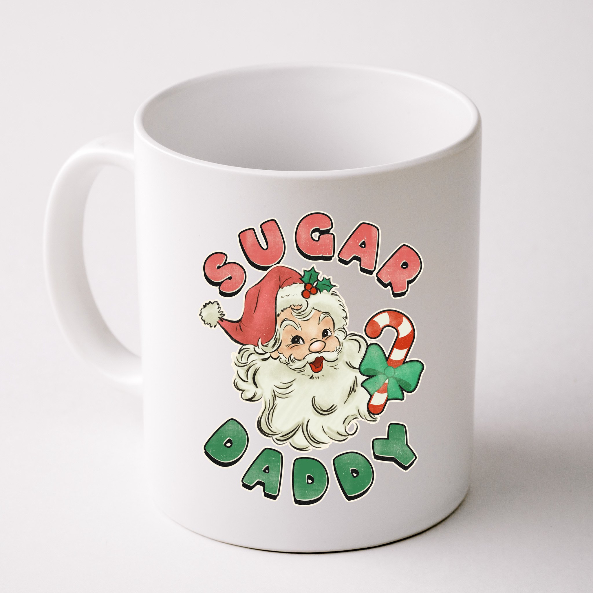 Vintage Christmas Sugar Daddy Santa Claus Mug