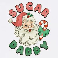 Vintage Christmas Sugar Daddy Santa Claus Mug