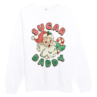 Vintage Christmas Sugar Daddy Santa Claus Premium Crewneck Sweatshirt