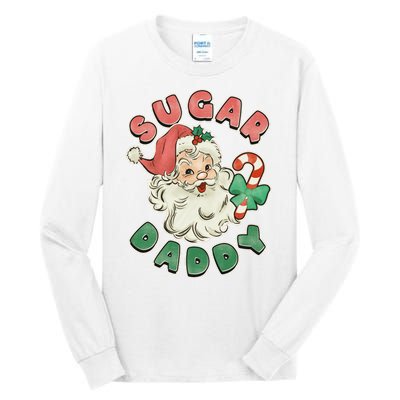 Vintage Christmas Sugar Daddy Santa Claus Tall Long Sleeve T-Shirt