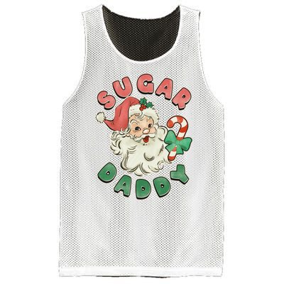 Vintage Christmas Sugar Daddy Santa Claus Mesh Reversible Basketball Jersey Tank