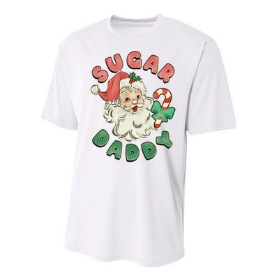 Vintage Christmas Sugar Daddy Santa Claus Performance Sprint T-Shirt