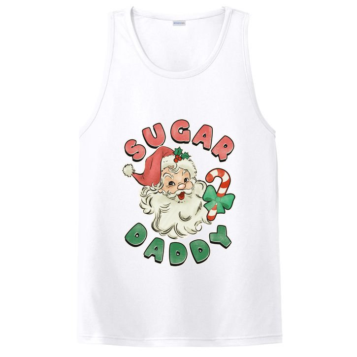 Vintage Christmas Sugar Daddy Santa Claus PosiCharge Competitor Tank
