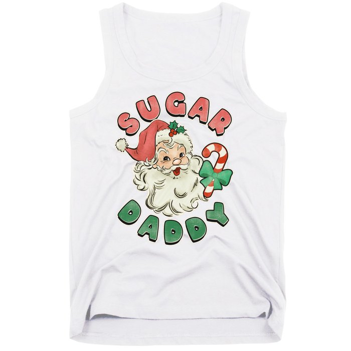 Vintage Christmas Sugar Daddy Santa Claus Tank Top