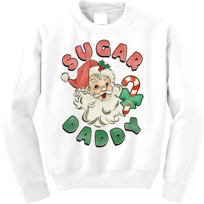 Vintage Christmas Sugar Daddy Santa Claus Kids Sweatshirt