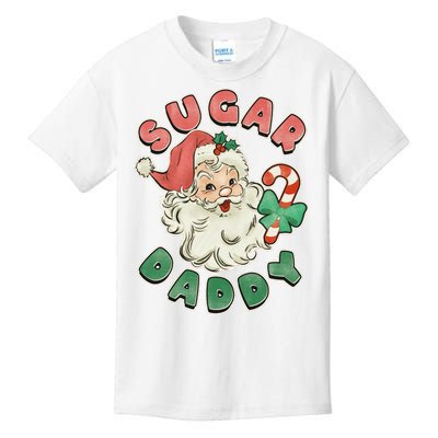 Vintage Christmas Sugar Daddy Santa Claus Kids T-Shirt