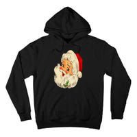 Vintage Christmas Santa Claus Face Funny Old Fashioned Tall Hoodie