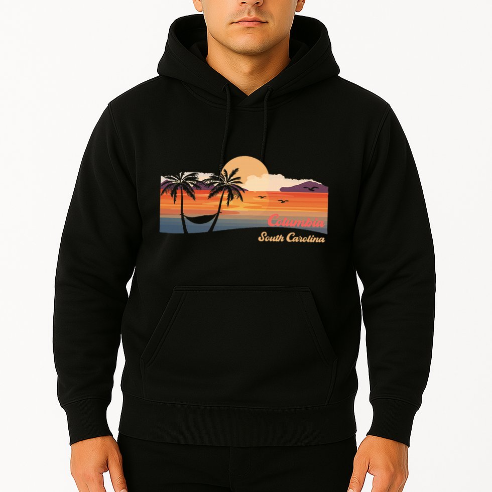 Vintage Columbia South Carolina Beach Hoodie