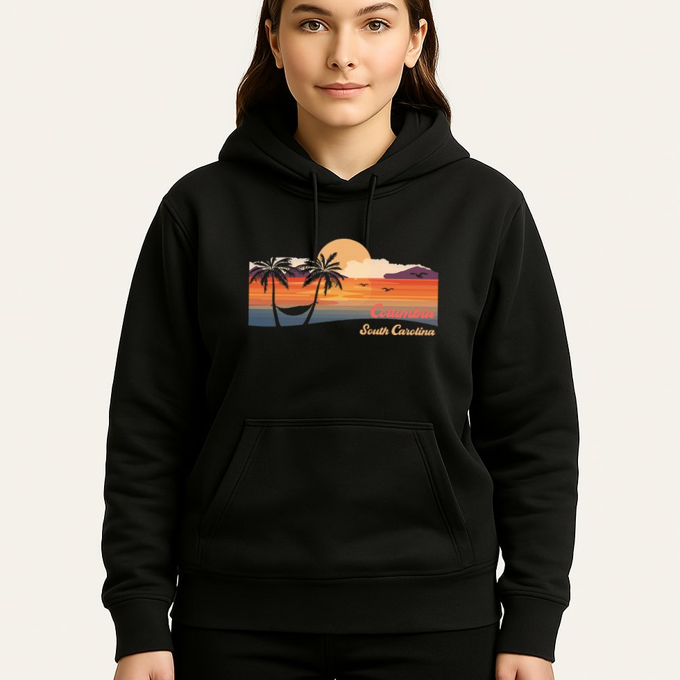 Vintage Columbia South Carolina Beach Hoodie