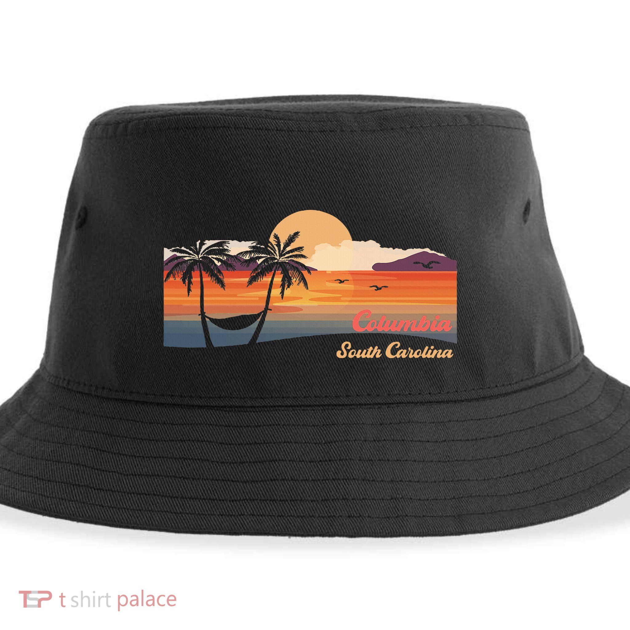 Vintage Columbia South Carolina Beach Sustainable Bucket Hat