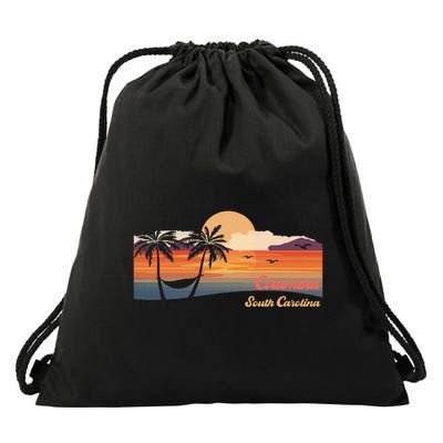 Vintage Columbia South Carolina Beach Drawstring Bag